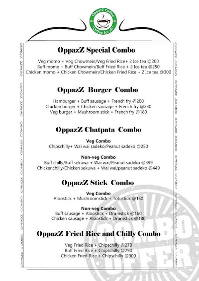 Oppazz Coffee Bar menu 2