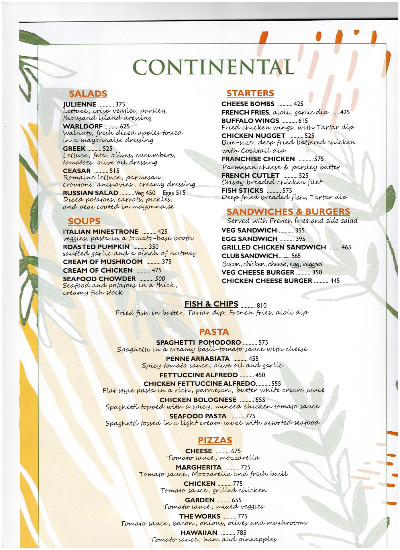 Nepalaya Rooftop Restaurant menu 3