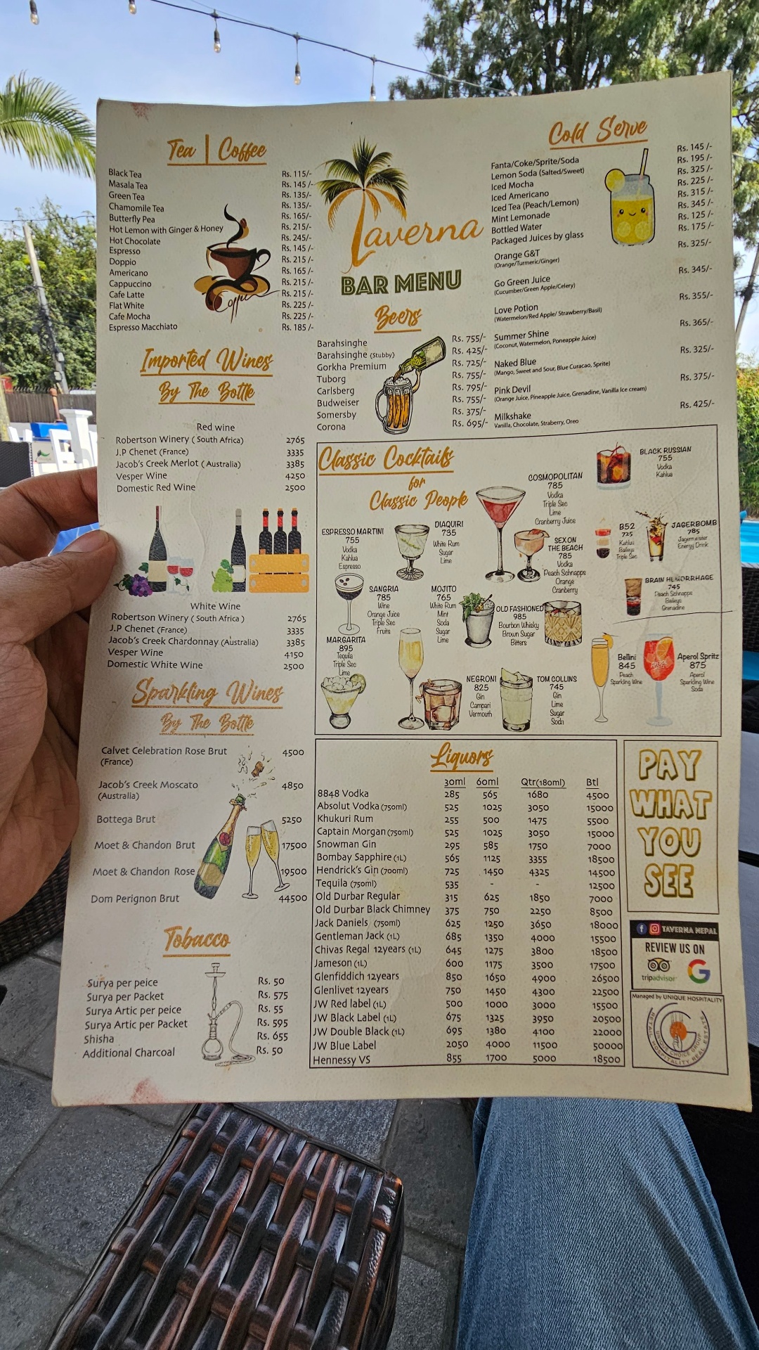 Taverna Restaurant & Pool Bar menu 4