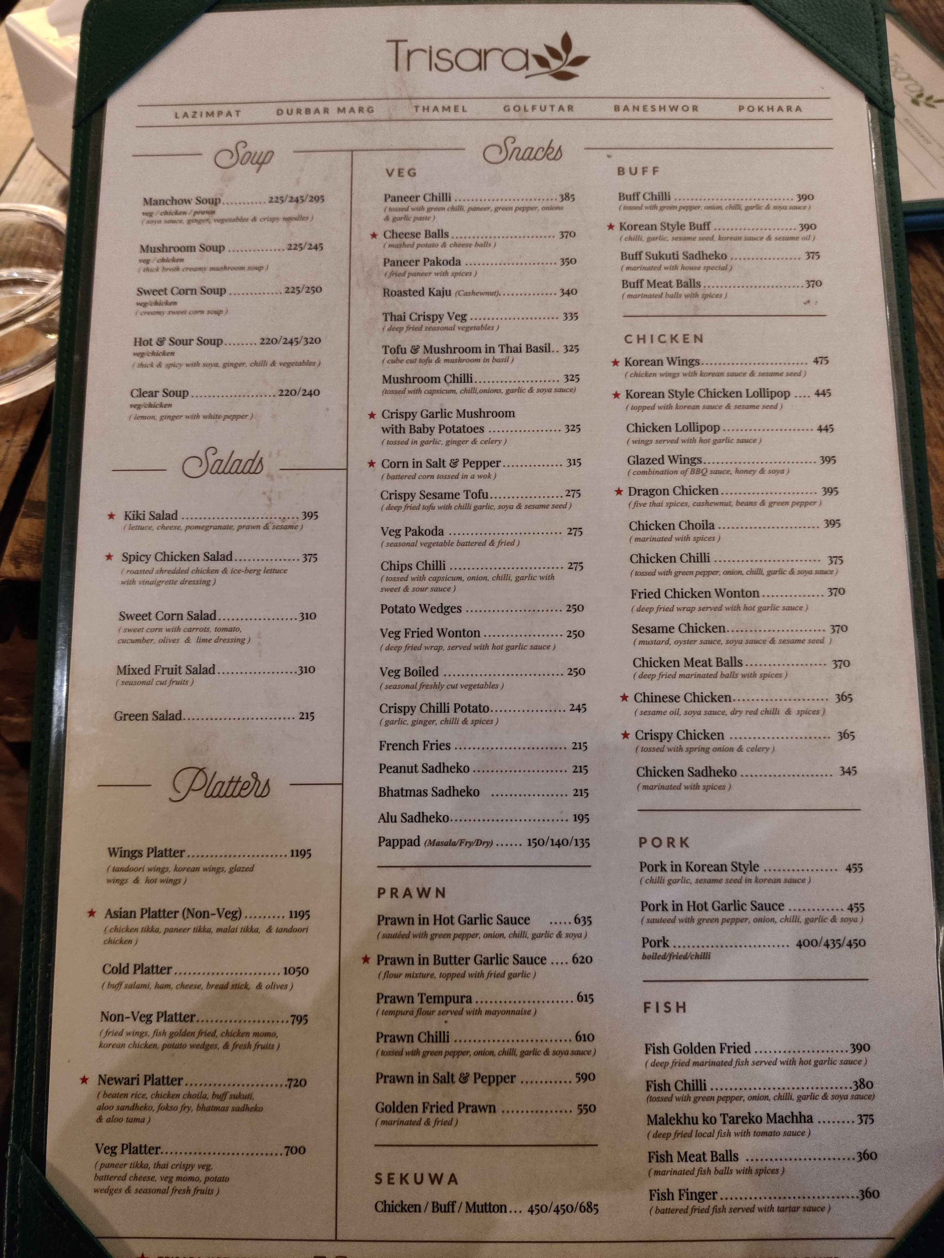 Trisara Durbarmarg menu 2
