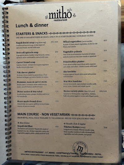 Mitho Cafe Restro menu 3