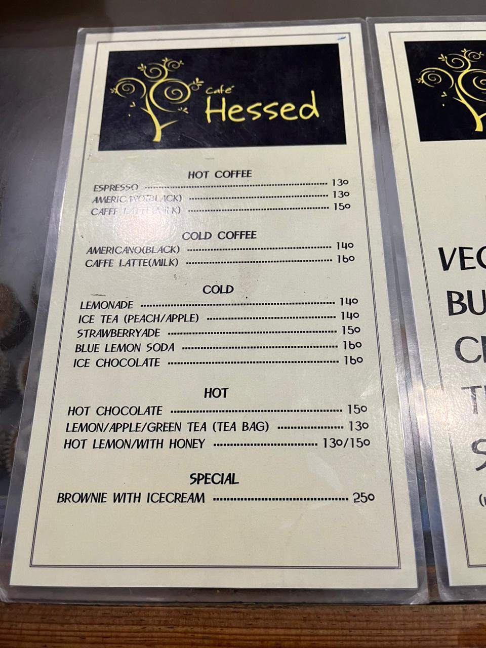 Cafe Hessed menu 3