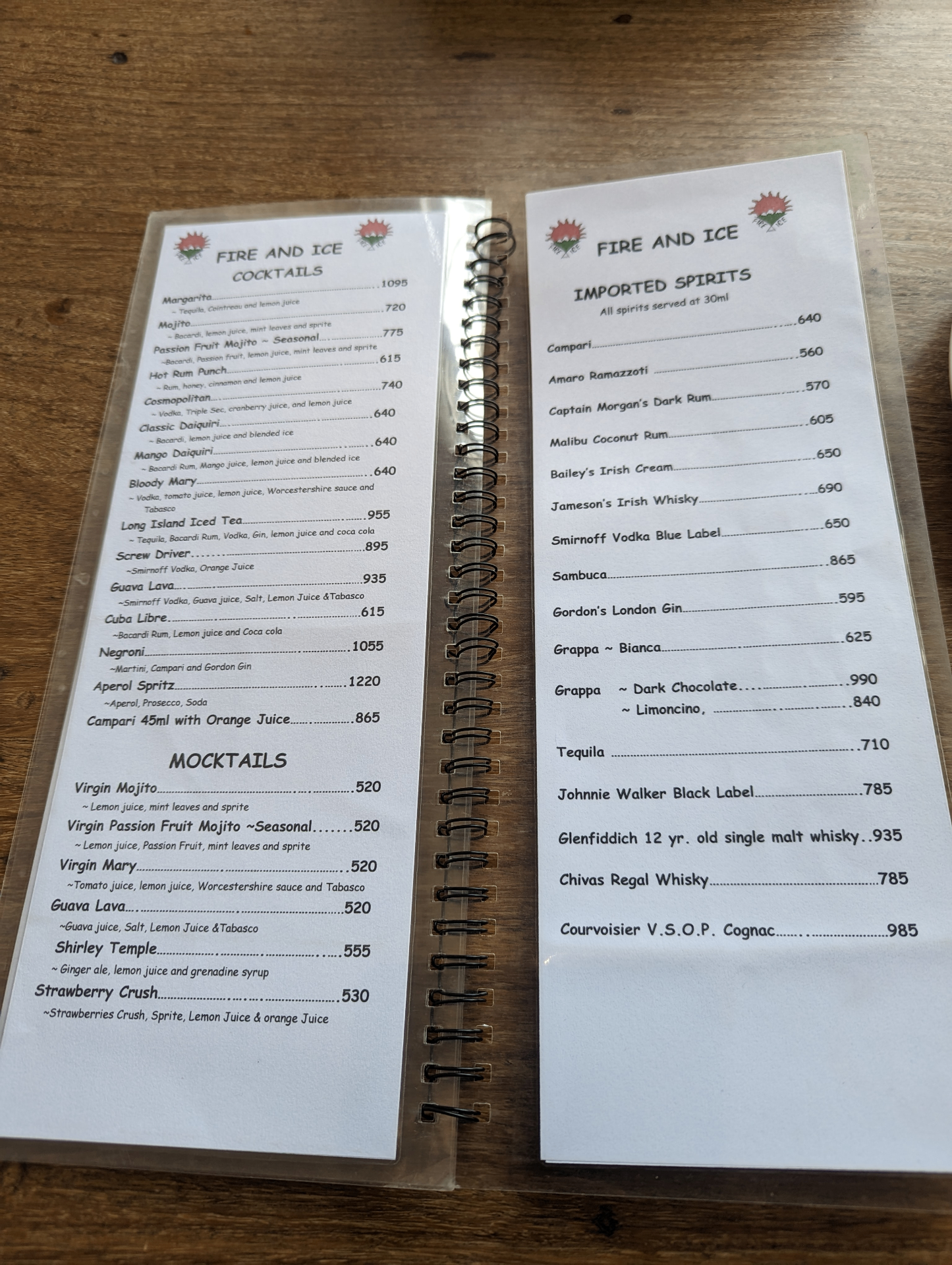 Fire And Ice Pizzeria menu 3