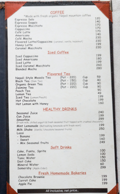 Yala Cafe & Coffee Shop menu 3