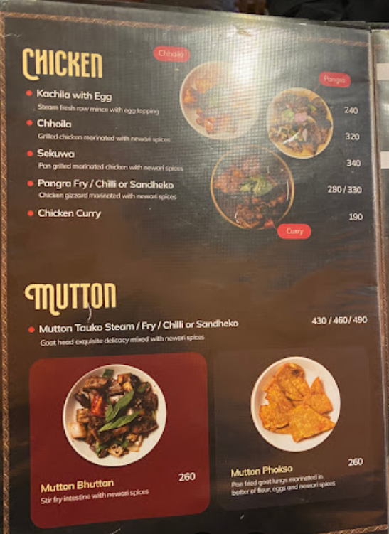 Pasa Newari Kitchen menu 4