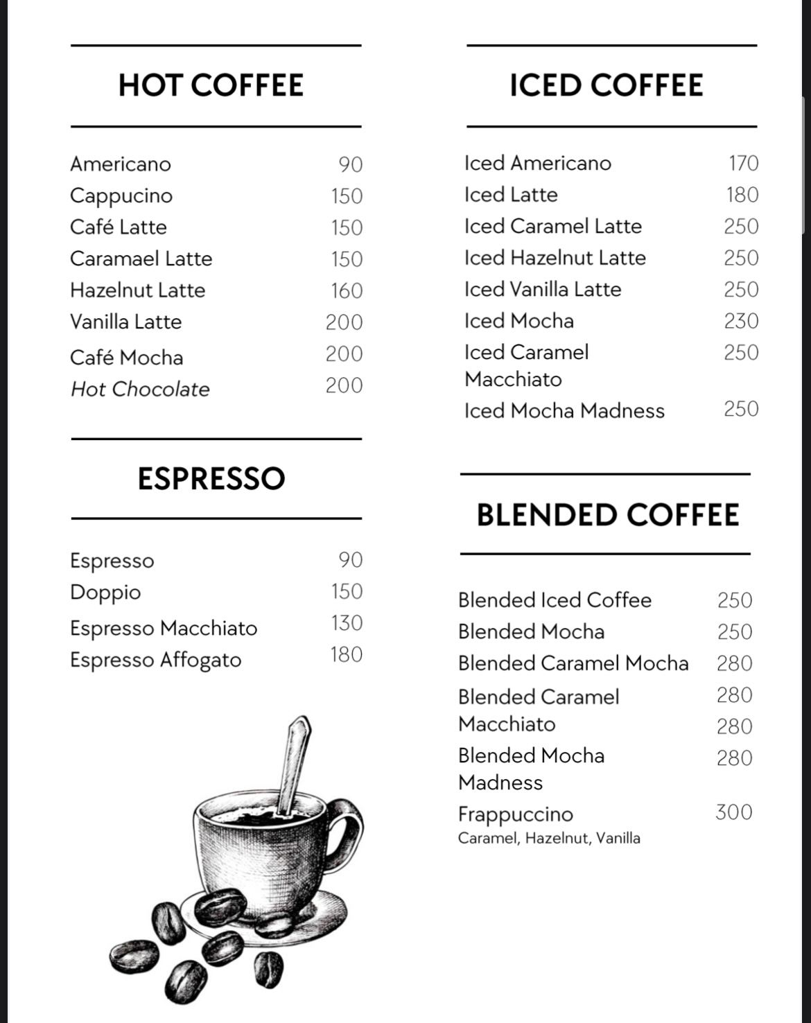 MALAYA CAFE AND RESTAURANT menu 2