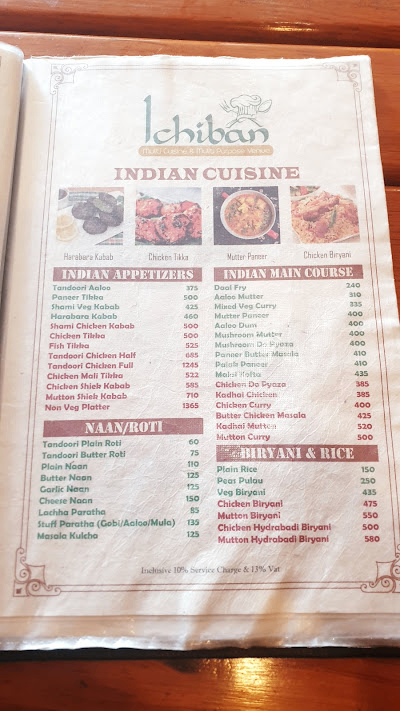 Ichiban Multi Cuisine & Multi Purpose Venue menu 1