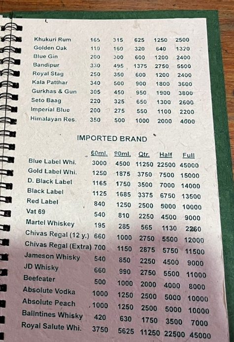 Yangtaru Sekuwa Corner menu 4