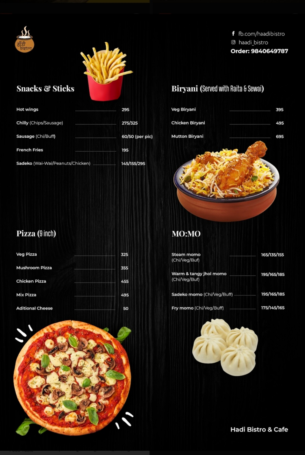 Haadi Bistro & Cafe: Biryani Restaurant in Kathmandu_menu_5