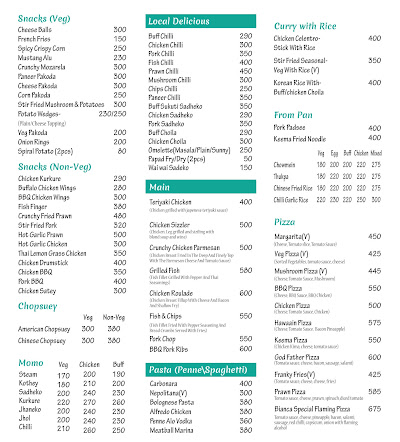 The leaf lounge menu 1