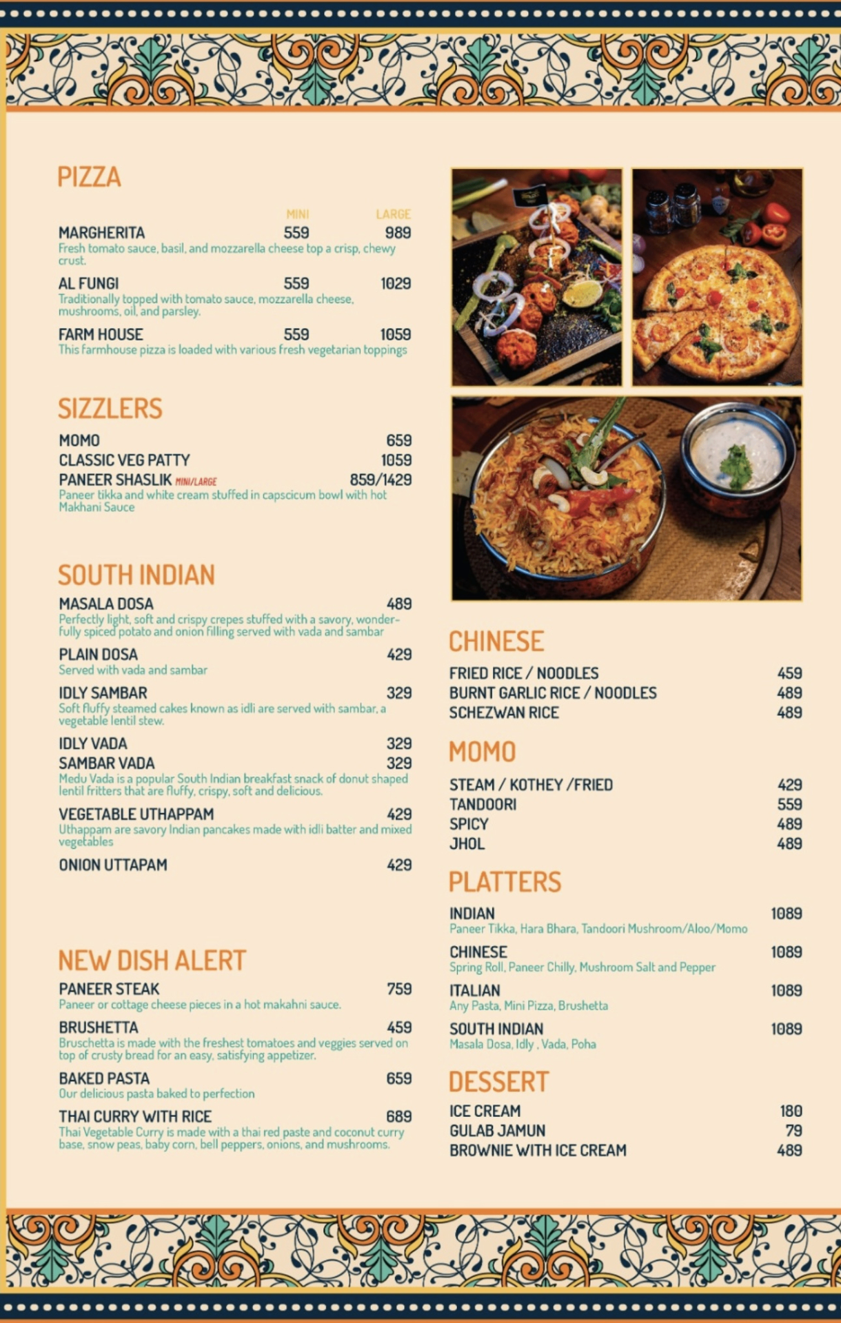 OMKARA VEG RESTAURANT & BAR menu 2