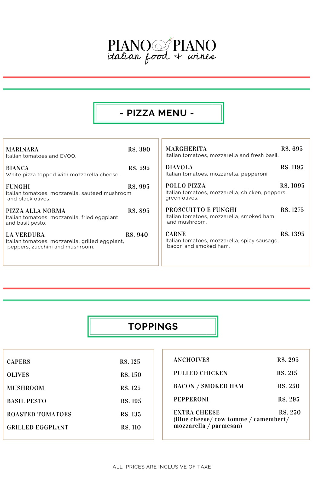Piano Piano South - Italian Restaurant_menu_2