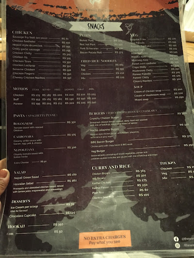 The Wings Factory, Radhe Radhe_menu_8