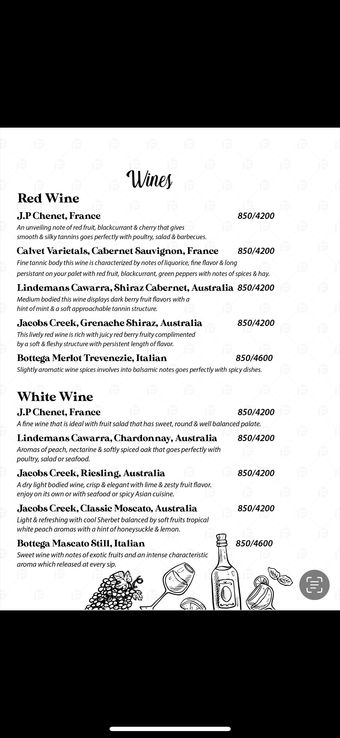 The Address Lounge_menu_10