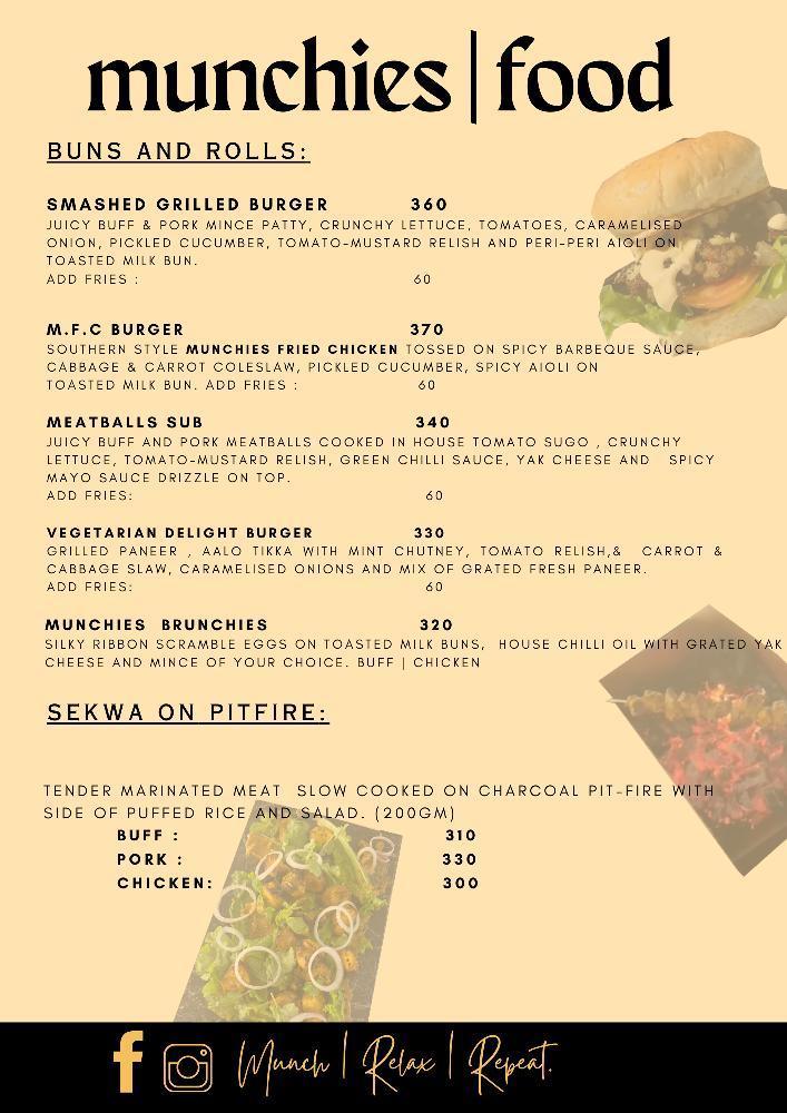 MUNCHIES EATERY AND LOUNGE menu 3