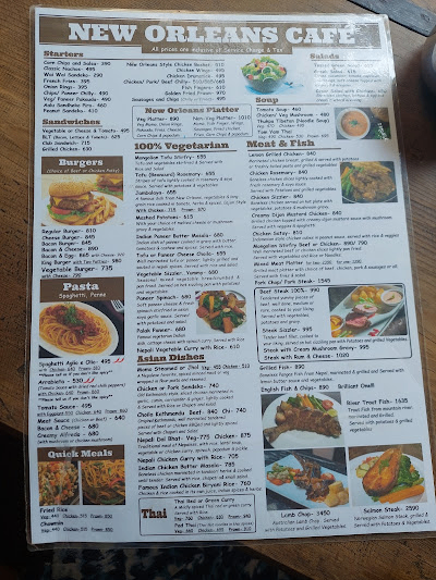 New Orleans Cafe menu 1