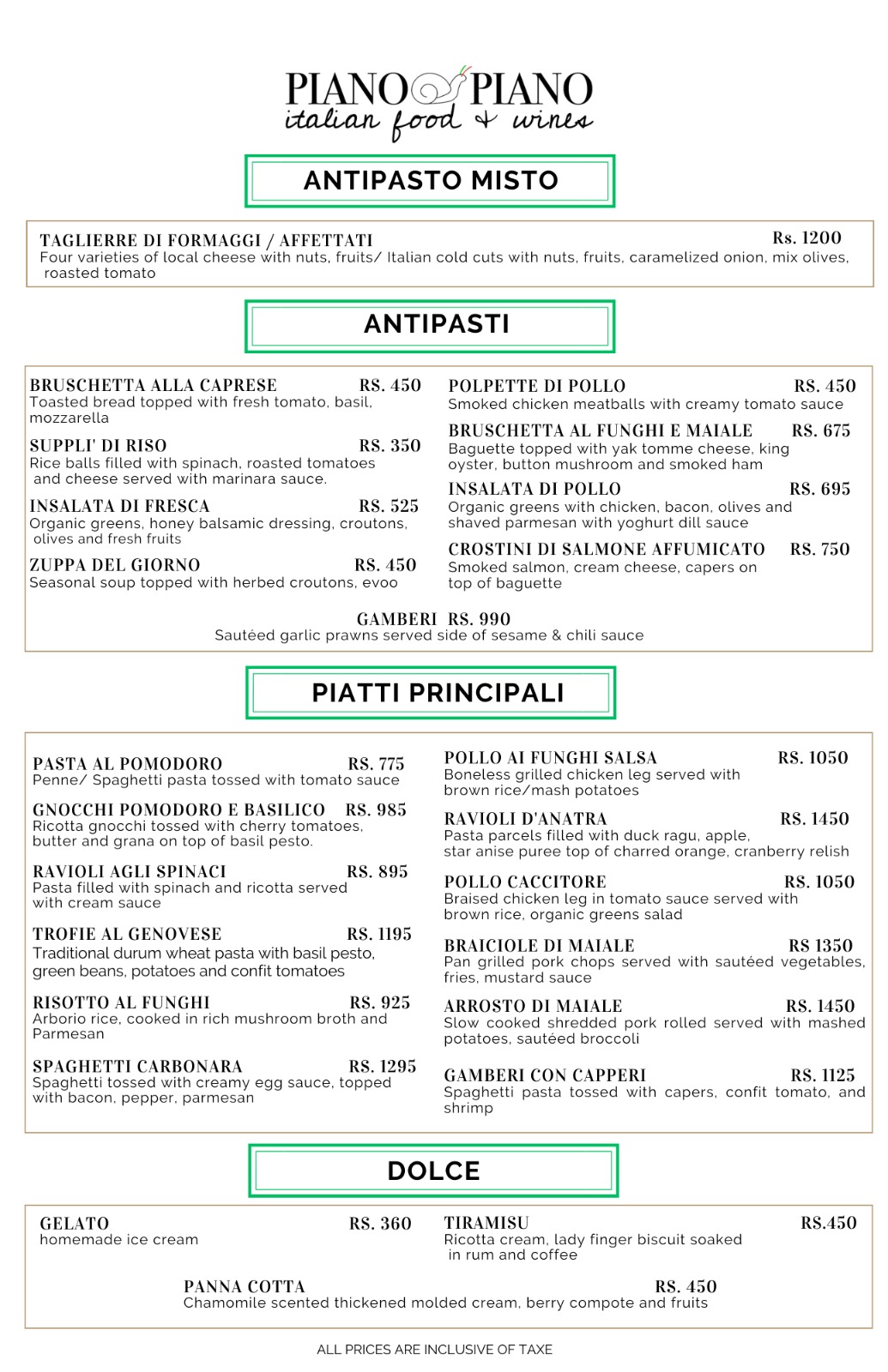 Piano Piano South - Italian Restaurant_menu_3