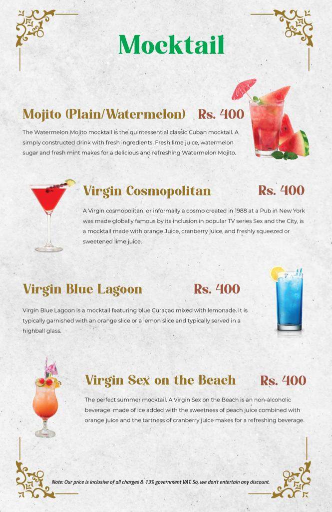 CityScape Garden Grill  menu 2