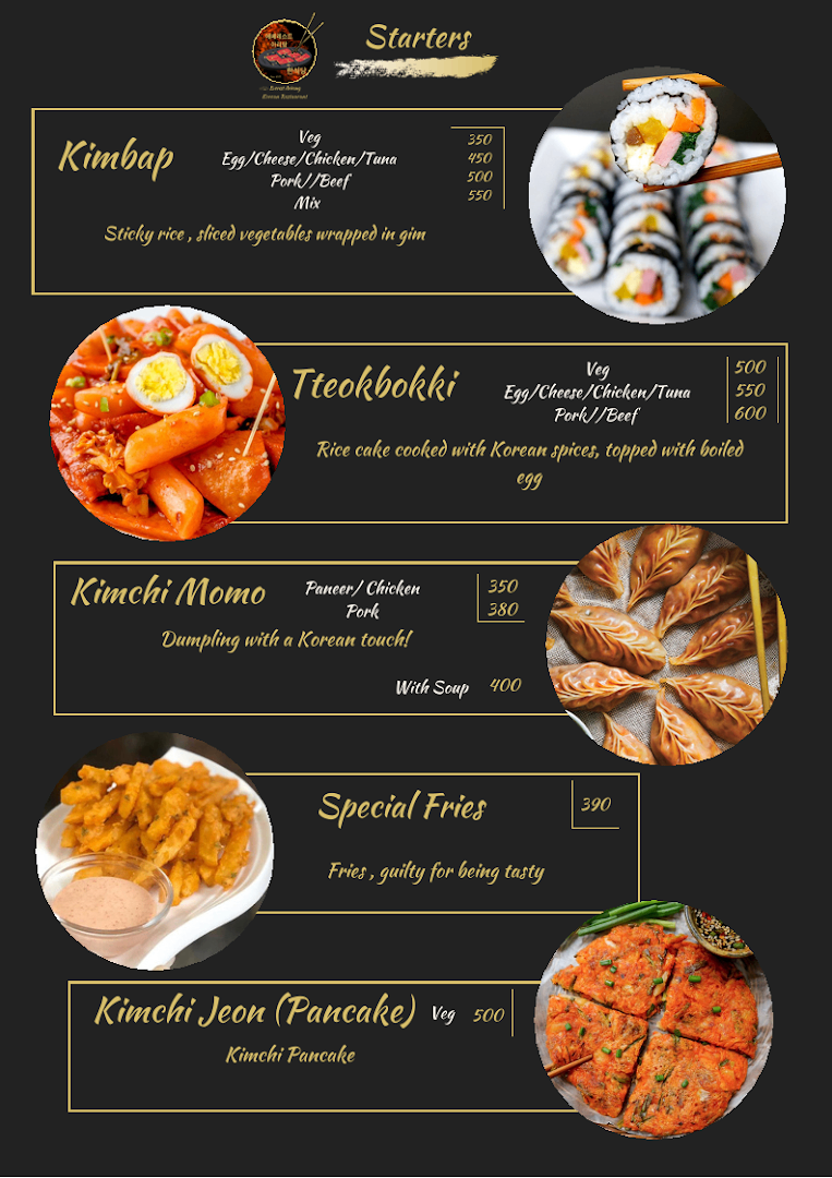 Everest Arirang Korean restaurant menu 4