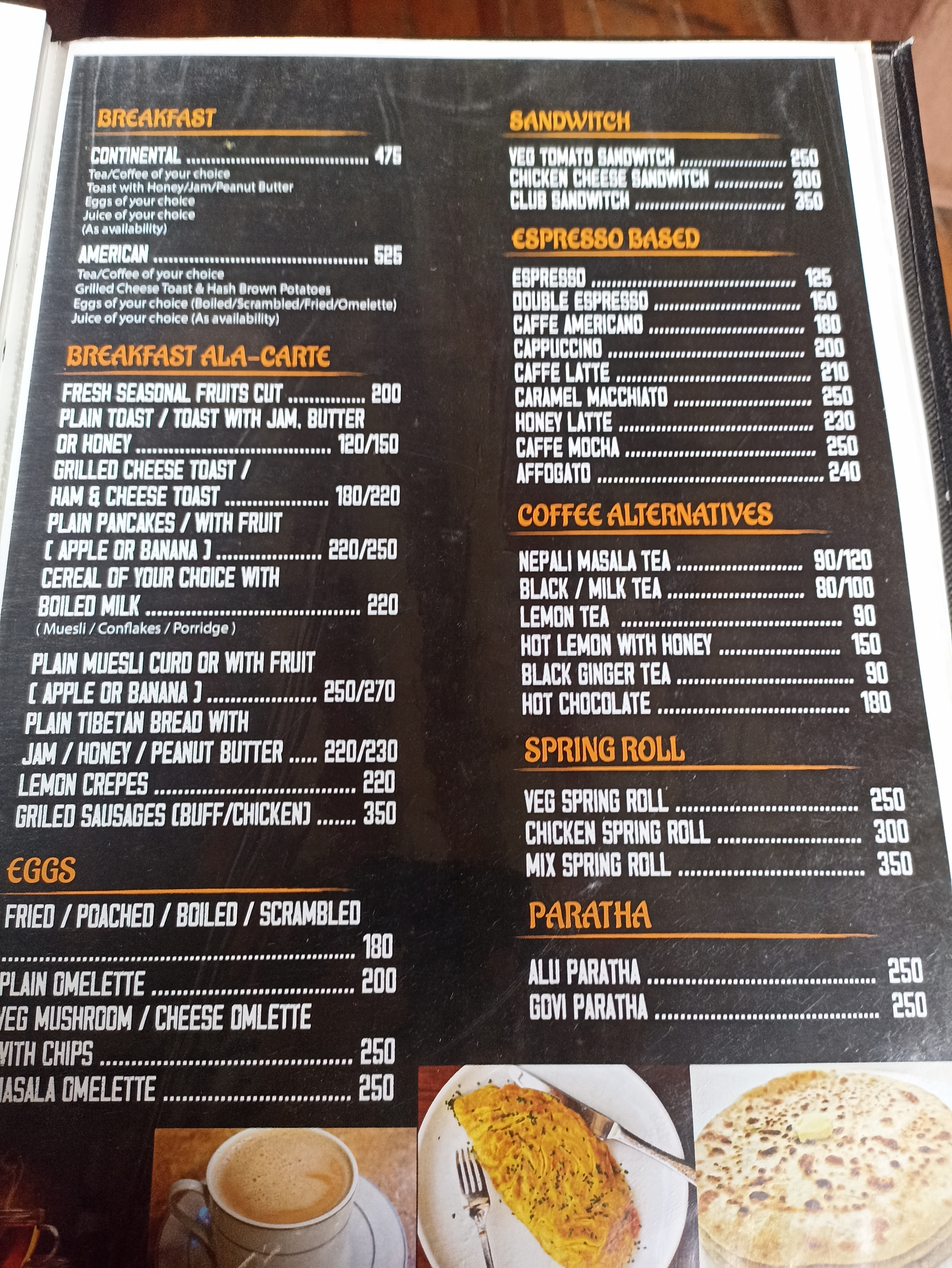 Namaste Restaurant menu 4