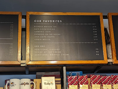 Himalayan Java Coffee - Airport menu 3