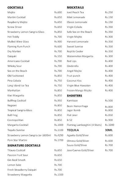 Kyampa The Social Hub menu 1