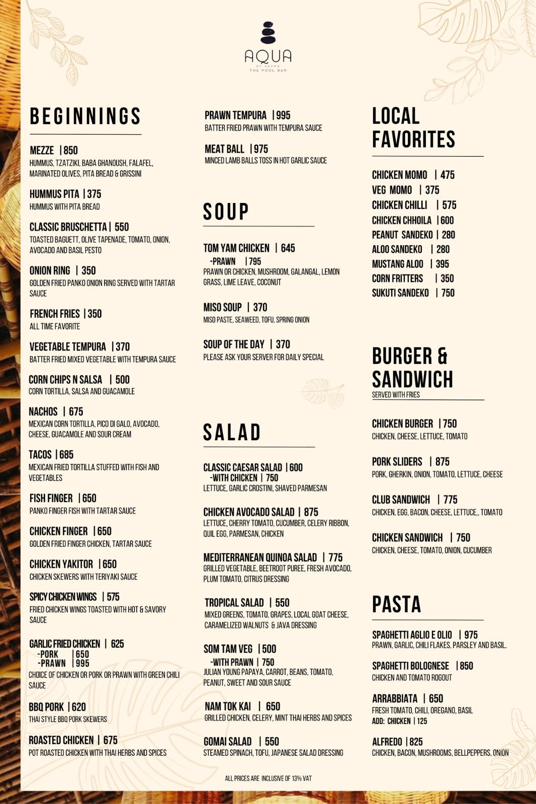 Aqua by Karma - Cocktail Bar menu 4