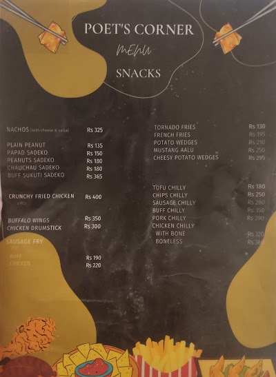Poets' Corner Cafe menu 2