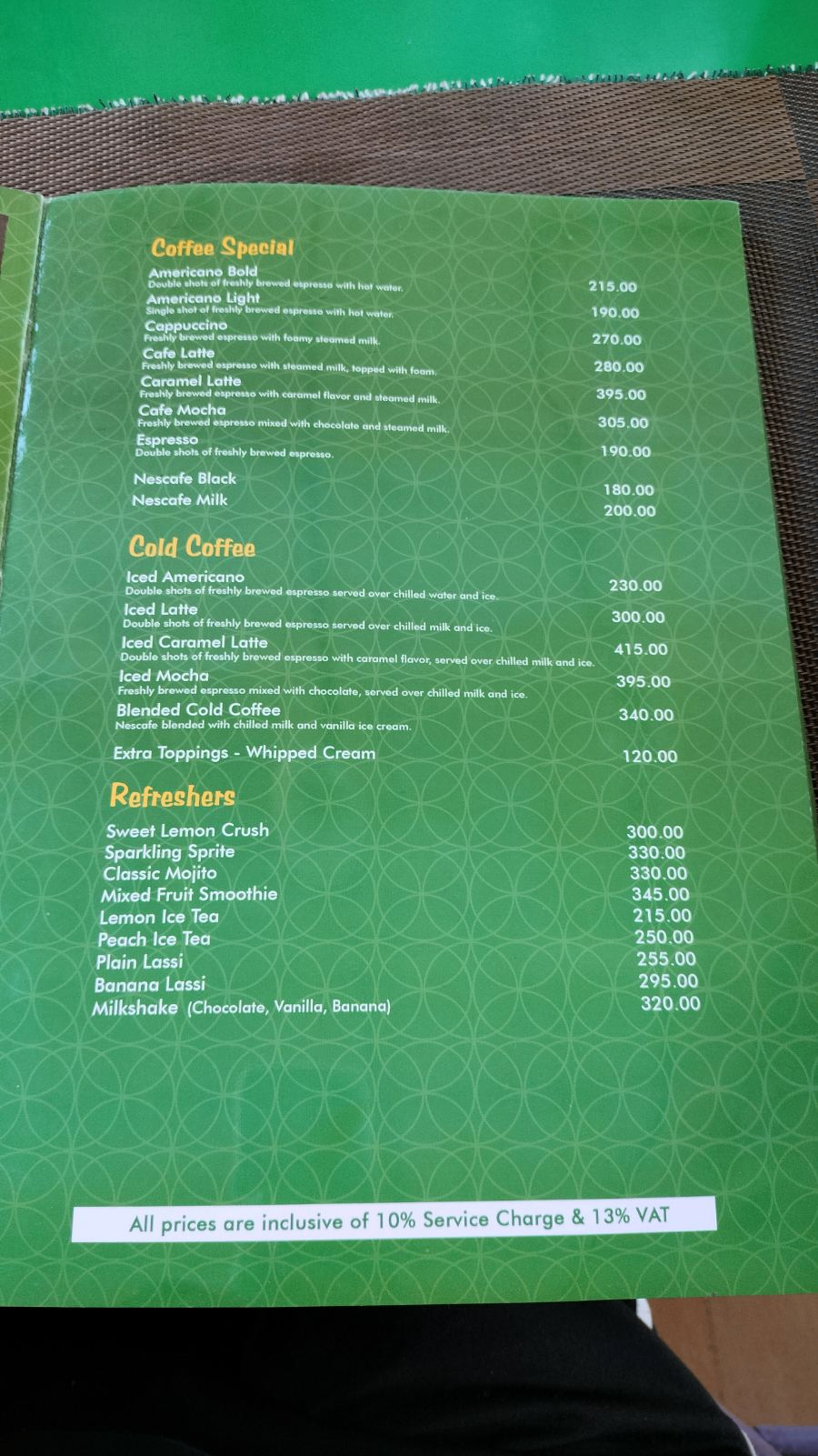 The Bakery Cafe menu 4