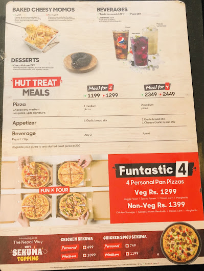 Pizza Hut Thimi menu 2