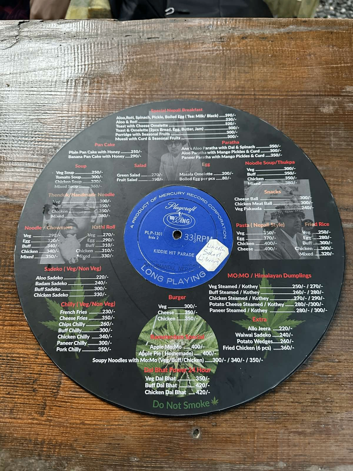 Ramsterdam Cafe menu 1