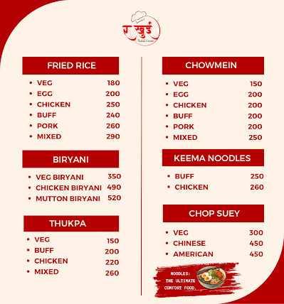 (र खुई )Rakhui Thakali Cuisine menu 4