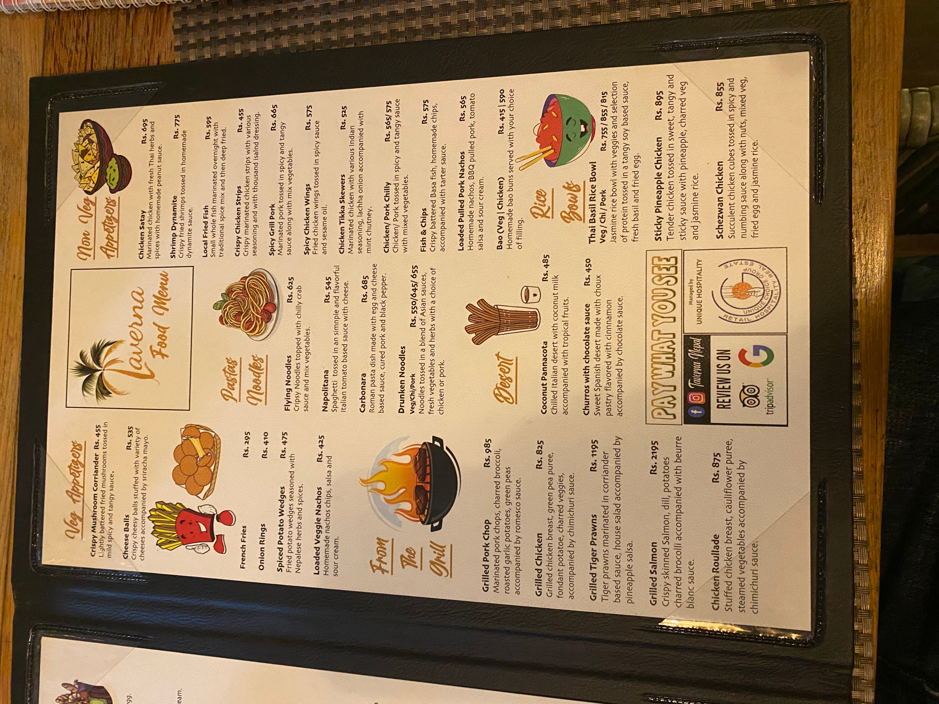 Taverna Restaurant & Pool Bar menu 2