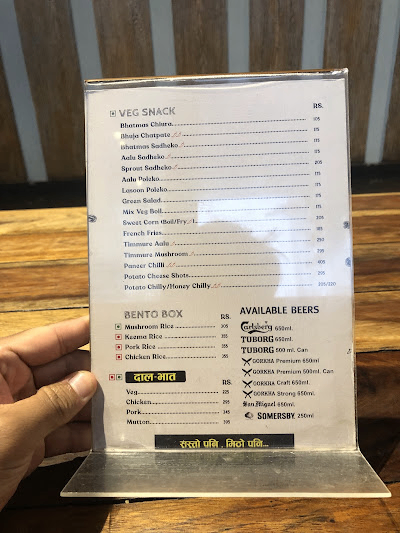 Timmure durbarmarg menu 4