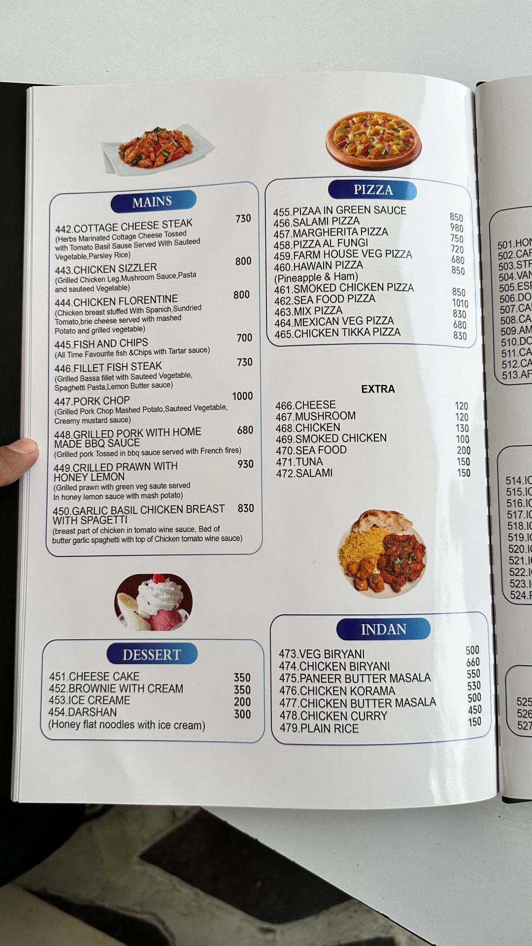 Aema-K Restaurant hotpot chinese continental_menu_15