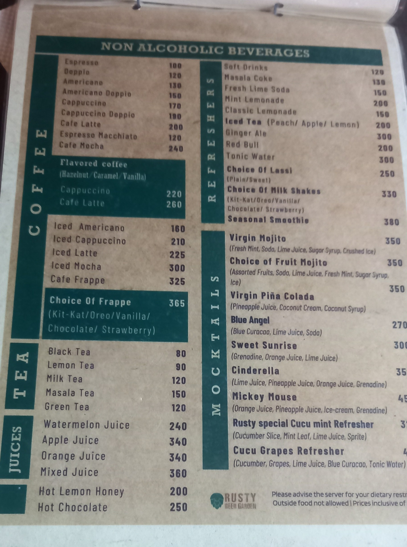 Rusty Garden : Restaurant in Jhamsikhel_menu_7