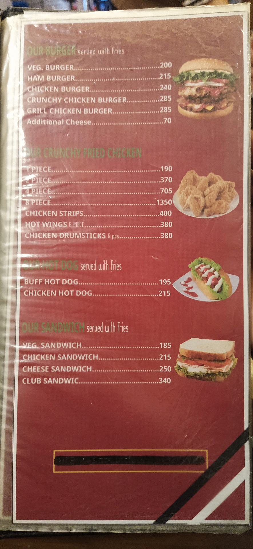 The Burger House & Crunchy Fried Chicken, Sitapaila_menu_4