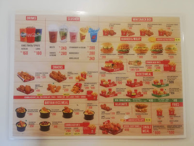 KKFC - Kumaripati menu 2