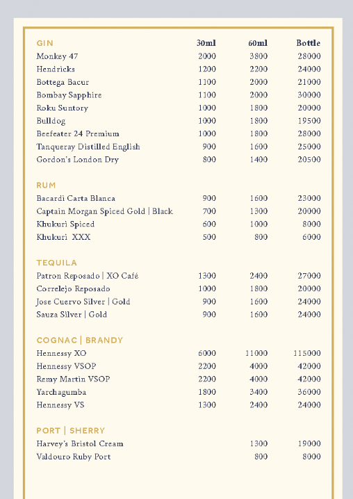 Tahina Terrace menu 4