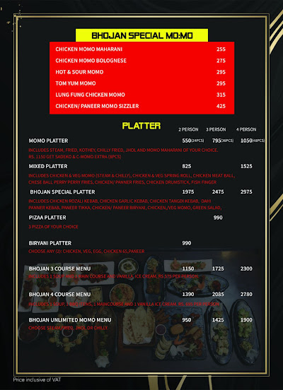 Bhojan Unlimited- The House of Maharaja Thali, Kapan, Kathmandu_menu_4