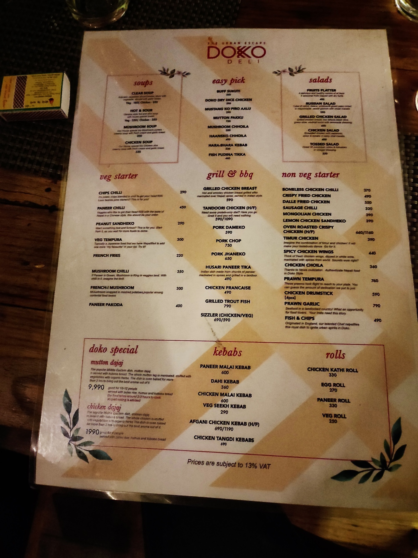 Doko Deli Restaurant menu 2