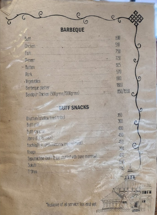 Palu Authentic Newari Cuisine menu 3