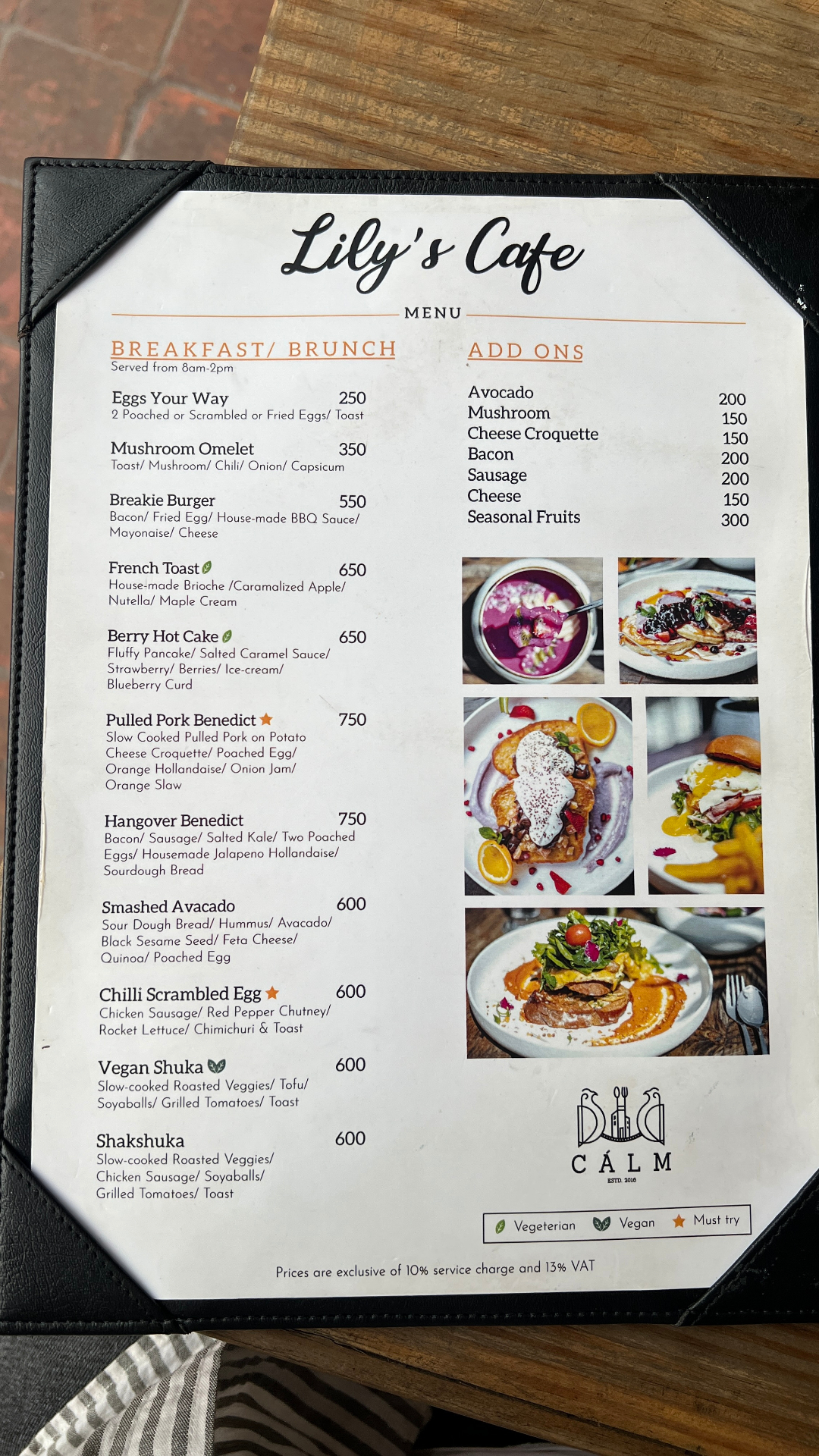 Calm Restro & Bar menu 2