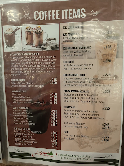 A One Cafe and Party Venue, Saraswatinagar_menu_4