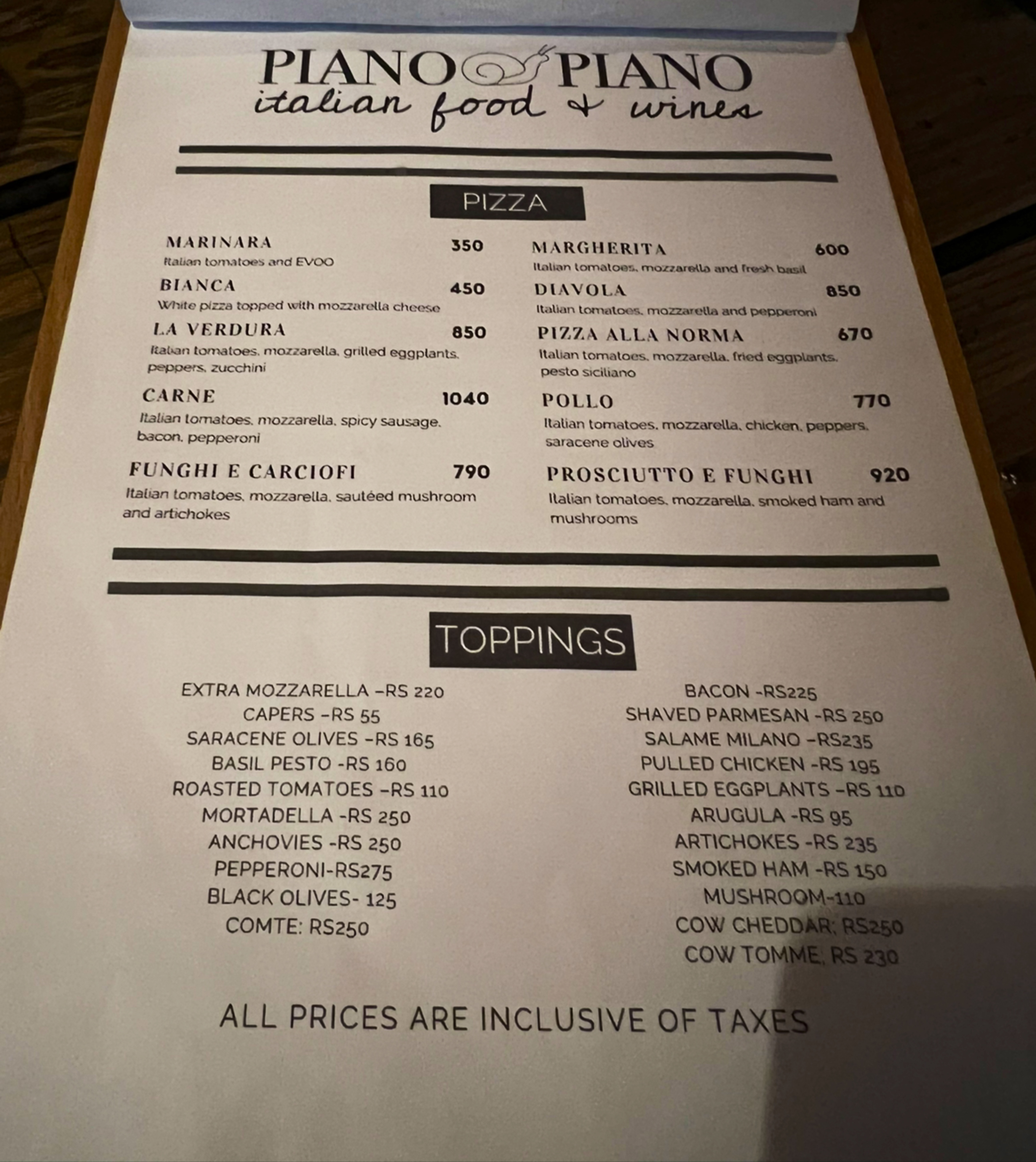 Piano Piano South - Italian Restaurant_menu_8