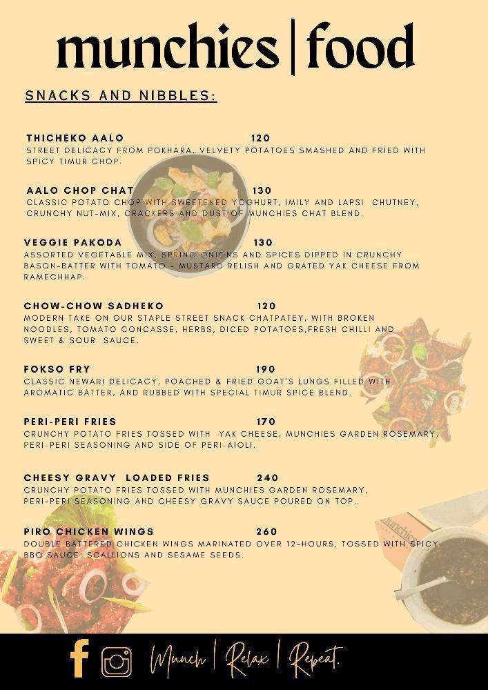 MUNCHIES EATERY AND LOUNGE menu 2