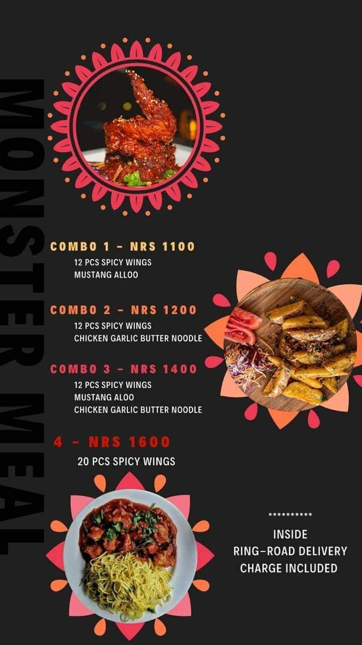 Monster Meal - Newroad menu 2