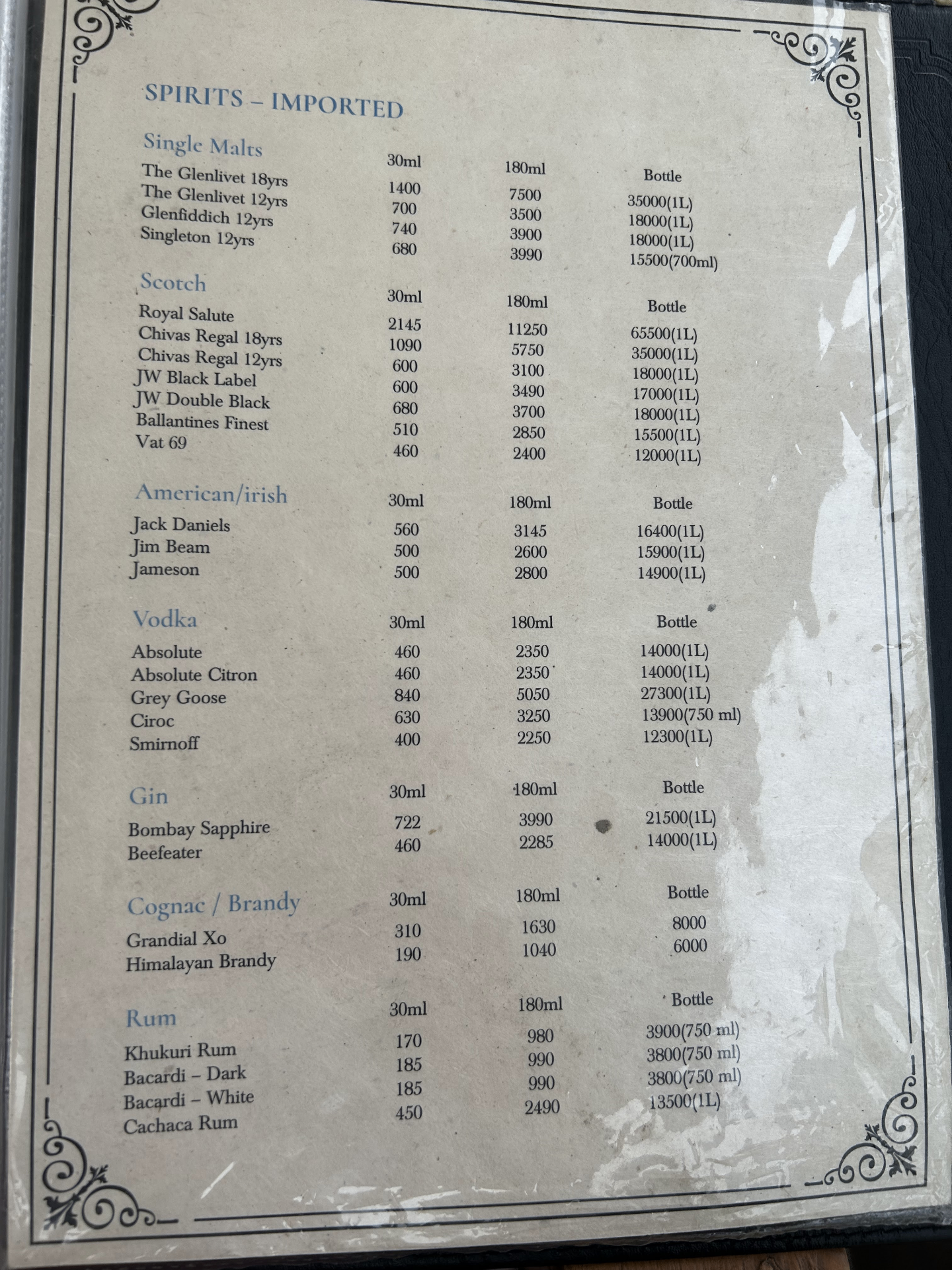 Lisara Restaurant menu 3