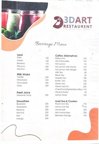 3D Art Restaurant _menu_3