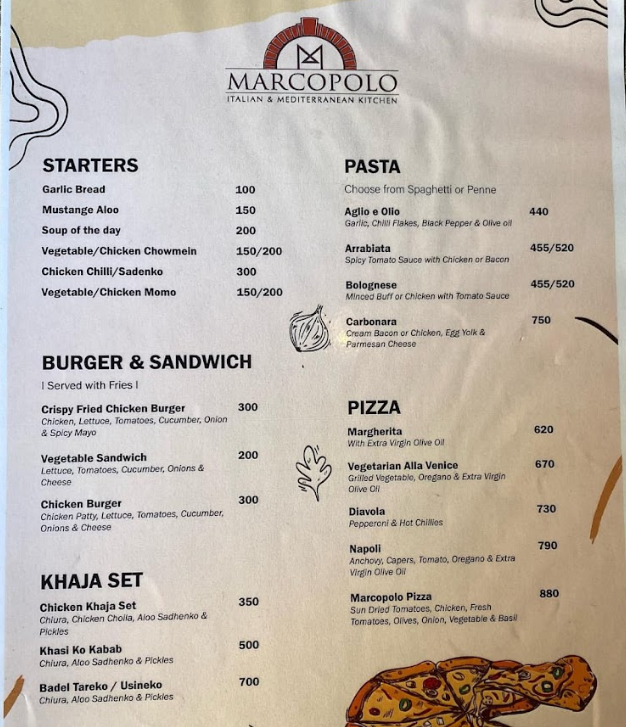 MarcoPolo Restaurant menu 2